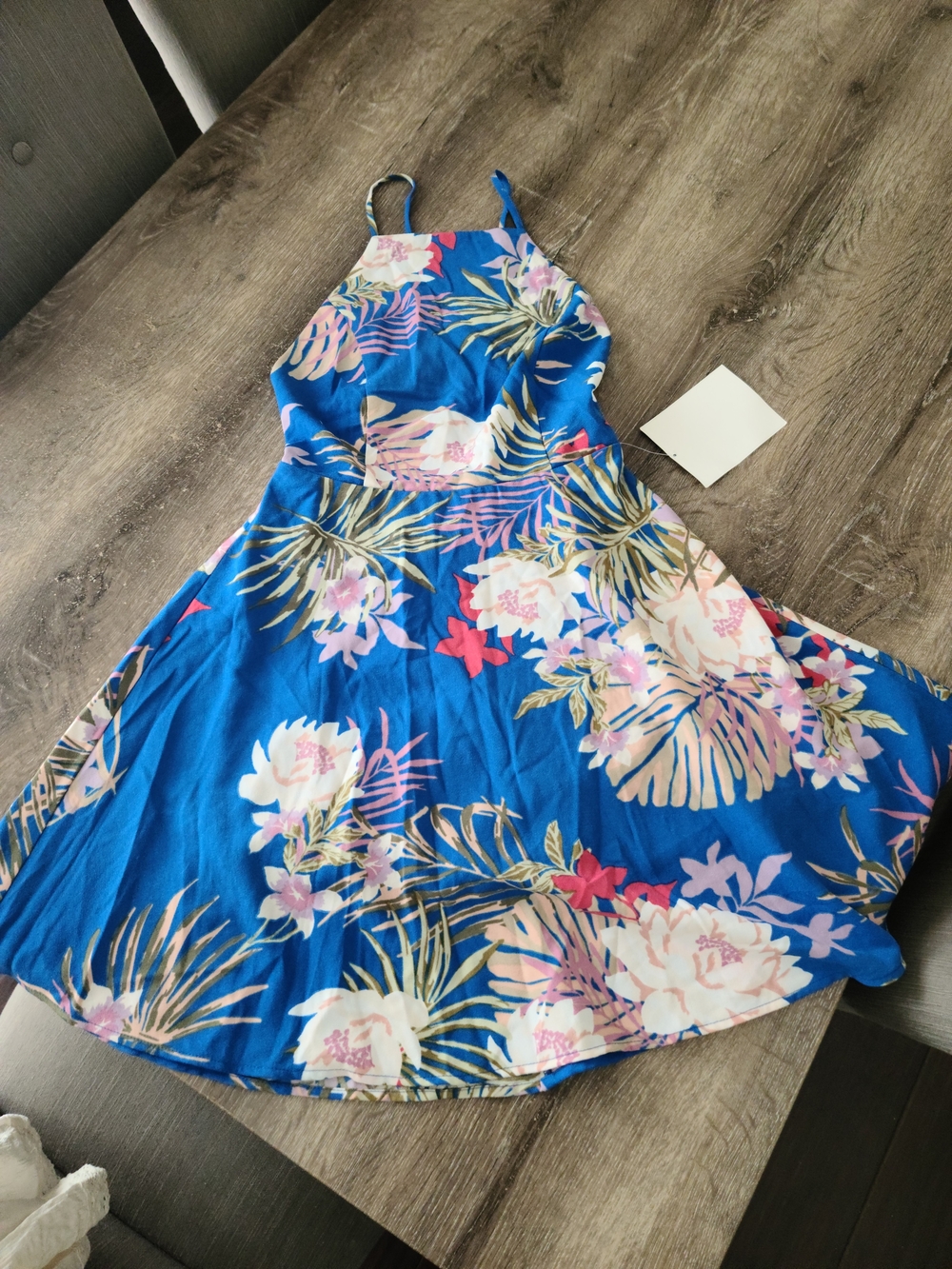 HYFVE Blue Tropical Floral Mini Dress